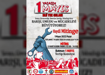 1 Mayıs’a çağrı: Savaşa karşı mücadeleyi ortaklaştıralım