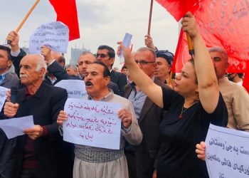 BM Hewlêr Temsilciliği önünde protesto eylemi