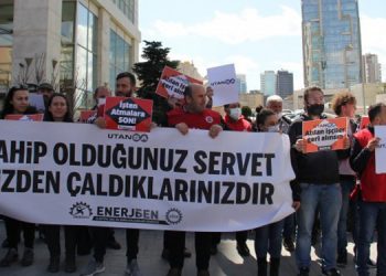 Enerji-Sen işçileri işe iade talebiyle eylemde