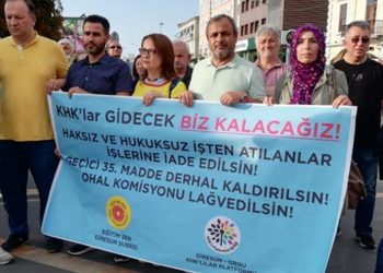 Giresun’da KHK eylemi