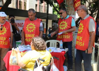 EMEP’in ‘İnsanca Bir Yaşam’ kampanyası devam ediyor