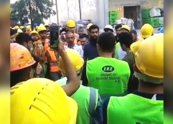 İzmir’de inşaat işçileri iş bıraktı