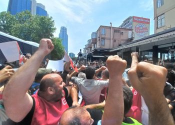 Enerji işçileri gözaltına alındı