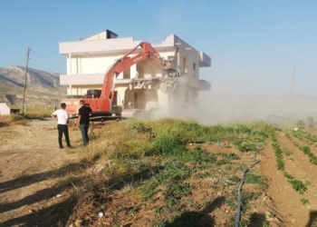 Hasankeyf’in son evi de yıkıldı