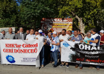 KESK Adıyaman Şubeler Platformu’ndan adalet nöbeti