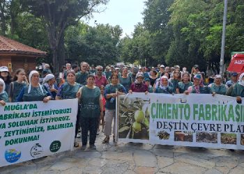Ekolojistlerden Menteşe Belediyesi önünde eylem Ekolojistlerden Menteşe Belediyesi önünde eylem