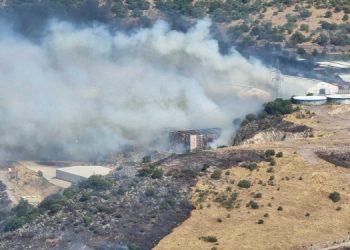 İzmir’de bir yangın da Bergama’da çıktı
