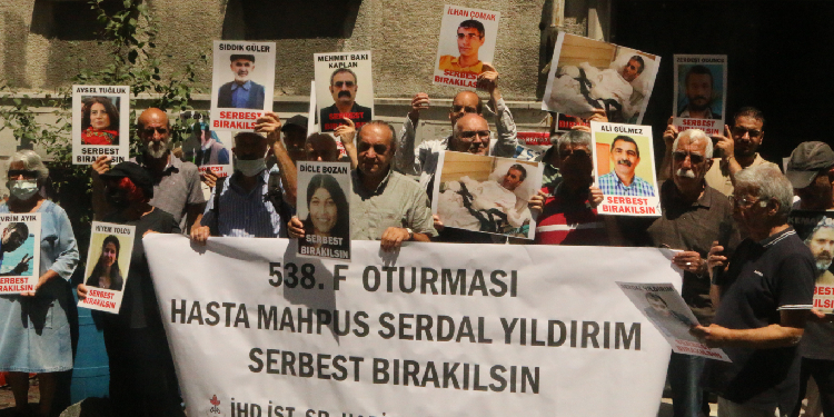 “Yüzde 98 engelli ağır hasta tutuklu Yıldırım serbest bırakılsın” “Yüzde 98 engelli ağır hasta tutuklu Yıldırım serbest bırakılsın”