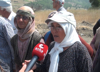 Kömür madeni için arazileri kamulaştırılan köylüler nöbet tutmaya başladı