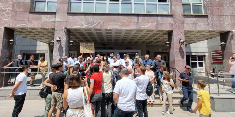 İkizderelilerin taş ocağı davası görüldü İkizderelilerin taş ocağı davası görüldü