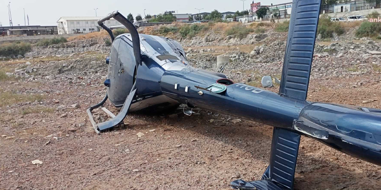 İzmir’de helikopter düştü İzmir’de helikopter düştü