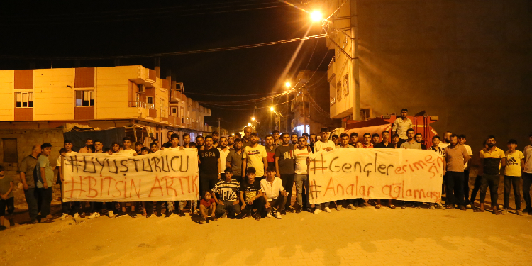 Kızıltepe halkı uyuşturucuya karşı 3 gündür nöbette