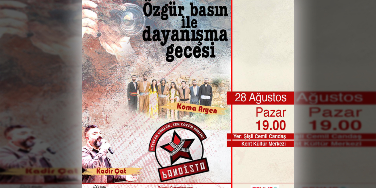 MKM özgür basınla dayanışma gecesi düzenliyor MKM özgür basınla dayanışma gecesi düzenliyor