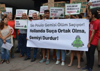 Ölüm gemisine karşı eylemler sürüyor