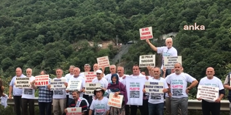 Trabzon’da HES protestosu: Burada suç işleniyor Trabzon’da HES protestosu: Burada suç işleniyor