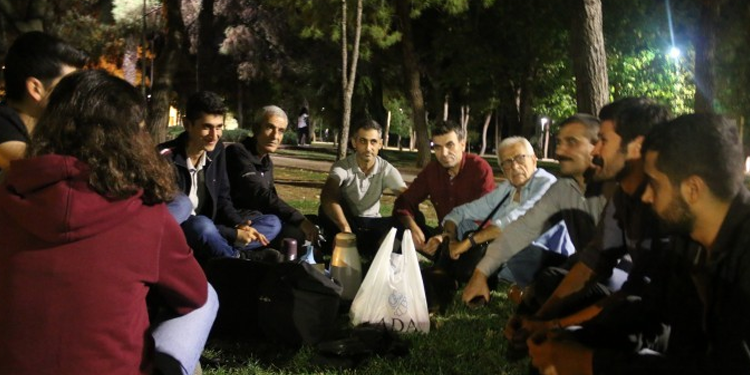 Çatımız Gökyüzü eylemine HDP’den destek ziyareti Çatımız Gökyüzü eylemine HDP’den destek ziyareti