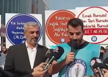Elaziğ Sağlik Sen Üniversite Şube Başkanı Aygüneş’ten hastane yönetimine protesto