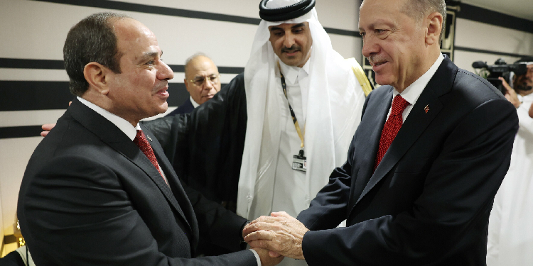 Erdoğan, Mısır Cumhurbaşkanı Sisi ile görüştü Erdoğan, Mısır Cumhurbaşkanı Sisi ile görüştü