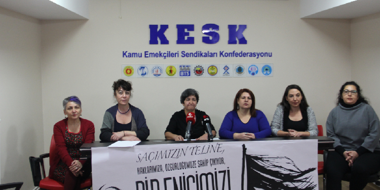 KESK’li kadınlar saldırılara karşı alanlara çıkıyor KESK’li kadınlar saldırılara karşı alanlara çıkıyor