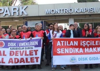 Marlboro işçilerine yürüyüşlü destek