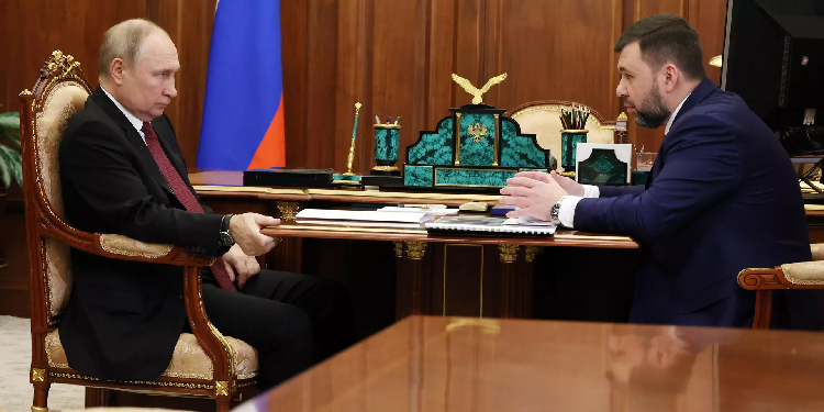 Putin, Donetsk Halk Cumhuriyeti lideri Puşilin’i Kremlin’de kabul etti Putin, Donetsk Halk Cumhuriyeti lideri Puşilin’i Kremlin’de kabul etti