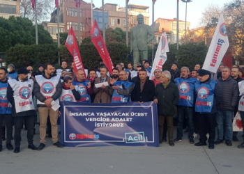 Öğretmenlerden eylem: Ekmeğimizi AKP ve TÜİK değil, mücadelemiz belirleyecek