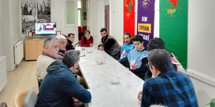 Açlık grevindeki siyasetçilerden DBP’ye ziyaret Açlık grevindeki siyasetçilerden DBP’ye ziyaret