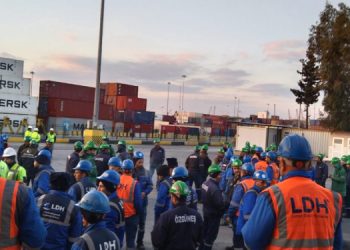 Mersin Liman’ında iş bırakma eylemi