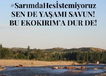 Sarım Çayı Havzası’ndaki HES’e karşı “hashtag” kampanyası