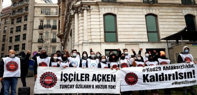 Birleşerek direnen işçiler kazanıyor Birleşerek direnen işçiler kazanıyor