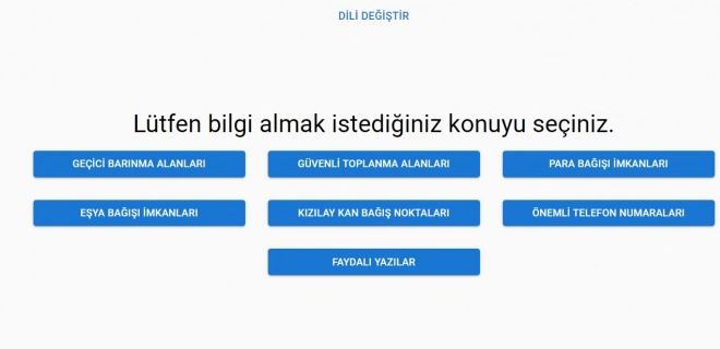 ODTÜ öğrencilerinden deprem için arayüz ODTÜ öğrencilerinden deprem için arayüz