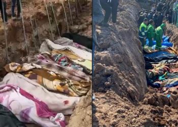 Battaniyelere sarılı toplu şekilde gömülüyorlar