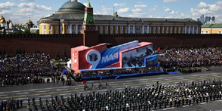 Moskova’da SSCB’nin Nazi Almanyası karşısında elde ettiği zaferin 78. yılı kutlanıyor