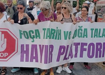 Foça’dan Akbelen direnişine destek Foça’dan Akbelen direnişine destek