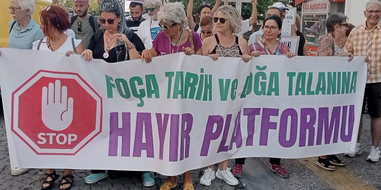 Foça’dan Akbelen direnişine destek Foça’dan Akbelen direnişine destek