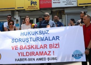 Haber Sen Diyarbakır Şubesi’nden ‘soruşturmalara’ tepki Haber Sen Diyarbakır Şubesi’nden ‘soruşturmalara’ tepki