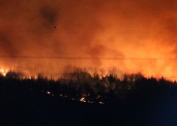 Kınık’ta orman yangını 2’nci gününde