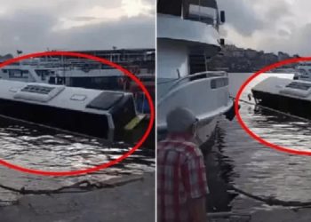 İETT otobüsü denize düştü