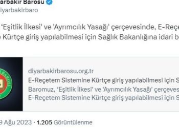 Diyarbakır Barosu’ndan başvuru: E-Reçetem’e Kürtçe de dahil edilsin