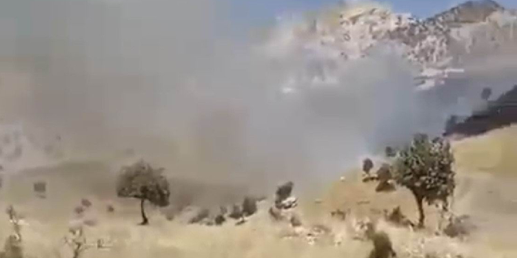 Şırnak’ta askerlerin açtığı ateş sonucu yangın çıktı Şırnak’ta askerlerin açtığı ateş sonucu yangın çıktı