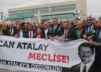 55 baro başkanı AYM önünde: Can Atalay’a özgürlük