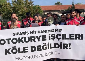 Motokuryeler eylemde: Kuryeler saldırılara karşı korunmalı