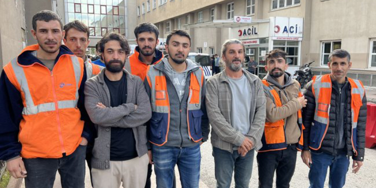 Gözaltına alınan inşaat işçileri serbest bırakıldı Gözaltına alınan inşaat işçileri serbest bırakıldı