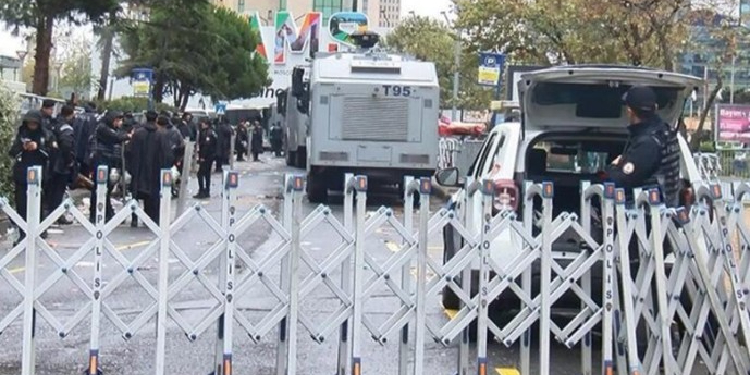 İsrail Başkonsolosluğu’nun çevresindeki güvenlik arttırıldı İsrail Başkonsolosluğu’nun çevresindeki güvenlik arttırıldı