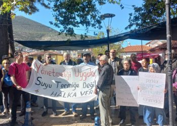 Milaslı yurttaşlar: Suyumuz şirketlerin insafına bırakılmasın