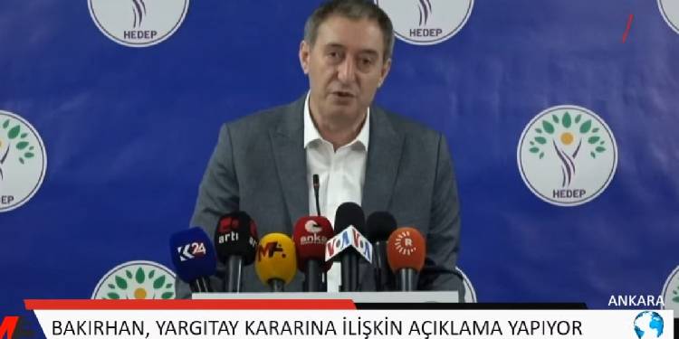 Bakırhan: Yargıtay’ın kararı darbe teşebbüsüdür, Meclis tutum alsın Bakırhan: Yargıtay’ın kararı darbe teşebbüsüdür, Meclis tutum alsın