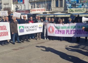 Foça’da ‘Ekoköy’ adı altında rant projesine tepki