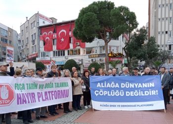 Aliağa’da asbestli gemi tepkisi