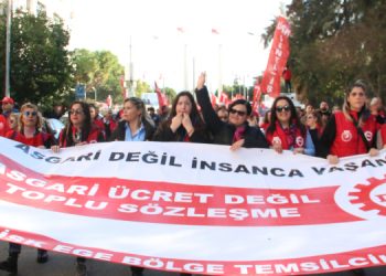 İşçiler “insanca yaşanacak ücret” talebi için yürüdü