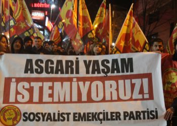 Sosyalist Emekçiler Partisi’nden asgari ücret protestosu